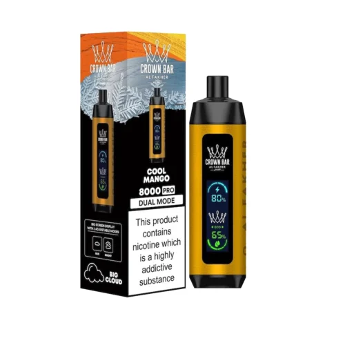 Al-Fakher-Crown-Bar-Vape-8K-cool-mango-500x500