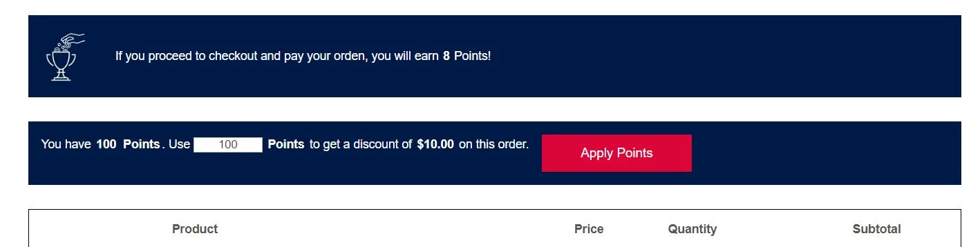 EARN POINTS GT